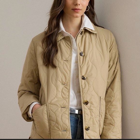 Lauren Ralph Lauren Jackets & Blazers - Lauren Ralph Lauren Black Label Onion Quilted Jacket in Natural Medium